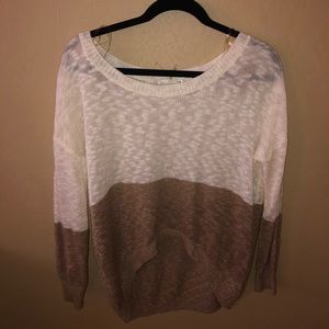 Two tone sweater